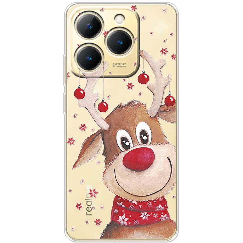 Прозорий чохол BoxFace Realme 15T Winter Deer