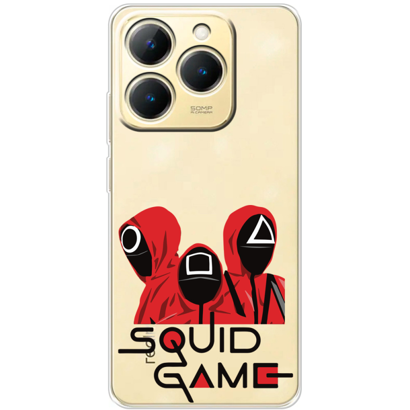 Прозорий чохол BoxFace Realme 15T siquid game люди в красном