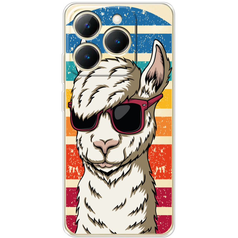 Прозорий чохол BoxFace Realme 15T Стильна Лама