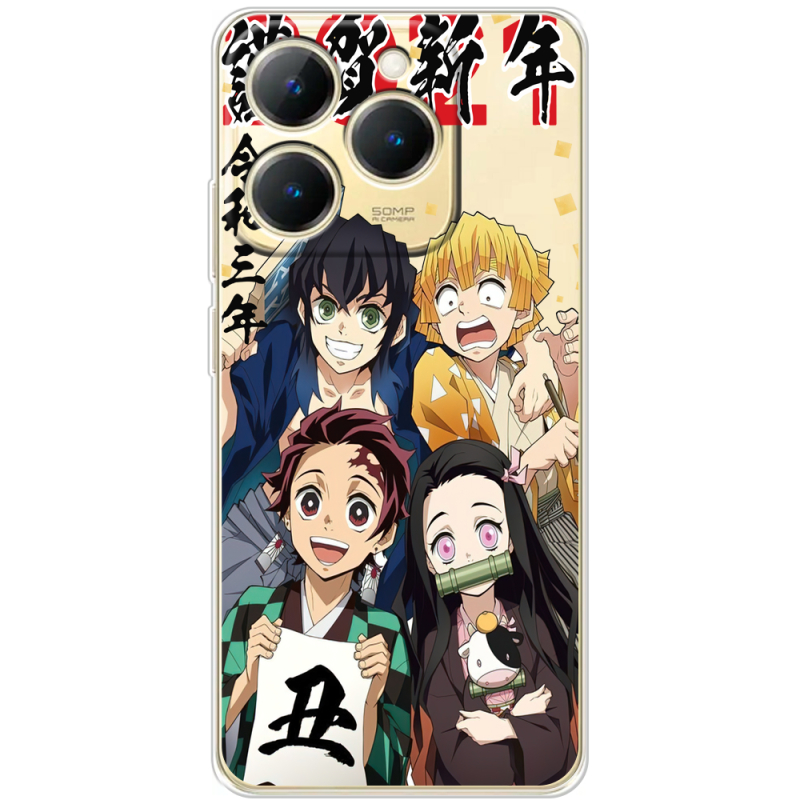 Прозорий чохол BoxFace Realme 15T Незуко та друзі