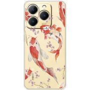 Прозорий чохол BoxFace Realme 15T Japanese Koi Fish