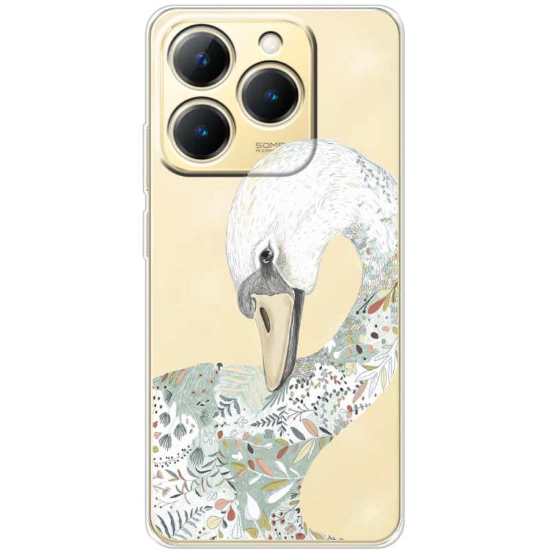 Прозорий чохол BoxFace Realme 15T Swan