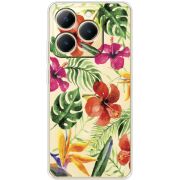 Прозорий чохол BoxFace Realme 15T Tropical Flowers