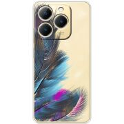 Прозорий чохол BoxFace Realme 15T Feathers