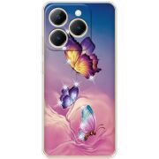 Чохол зі стразами Realme 15T Butterflies