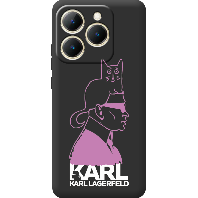 Чорний чохол BoxFace Realme 15T Pink Karl