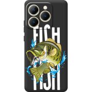 Чорний чохол BoxFace Realme 15T Fish