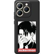Чорний чохол BoxFace Realme 15T Attack On Titan - Ackerman