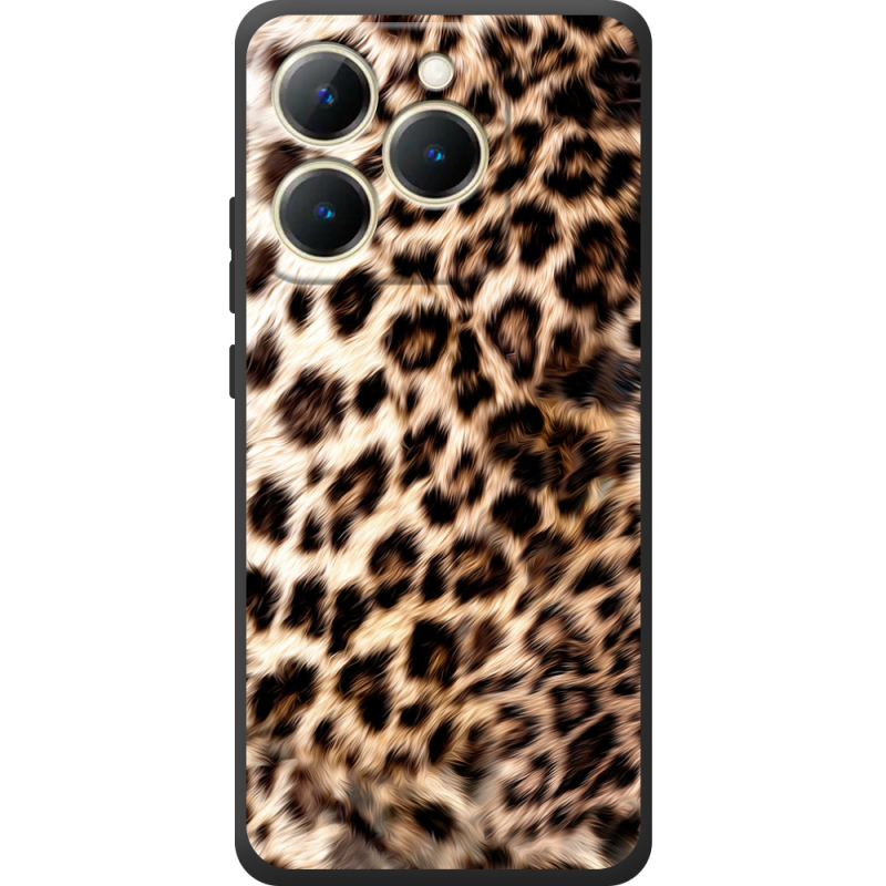 Чорний чохол BoxFace Realme 15T Леопардовий