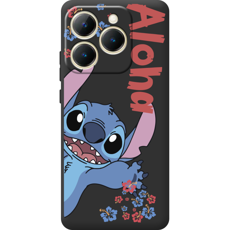 Чорний чохол BoxFace Realme 15T Гавайський гість Stich
