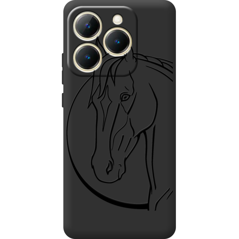Чорний чохол BoxFace Realme 15T Horse