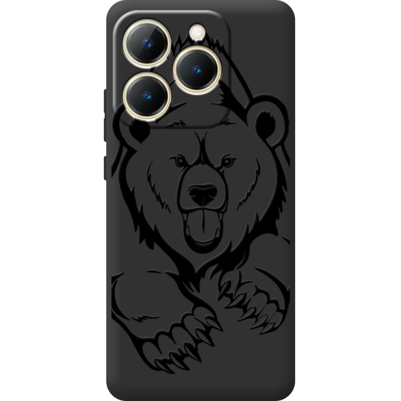 Чорний чохол BoxFace Realme 15T Grizzly Bear