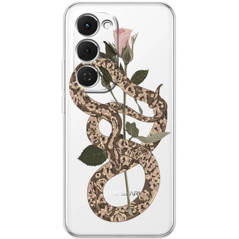 Прозорий чохол BoxFace Tecno Spark 40 Pro Plus Glamor Snake