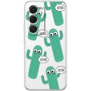 Прозорий чохол BoxFace Tecno Spark 40 Pro Plus с 3D-глазками HIYA