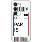 Прозорий чохол BoxFace Tecno Spark 40 Pro Plus Ticket Paris