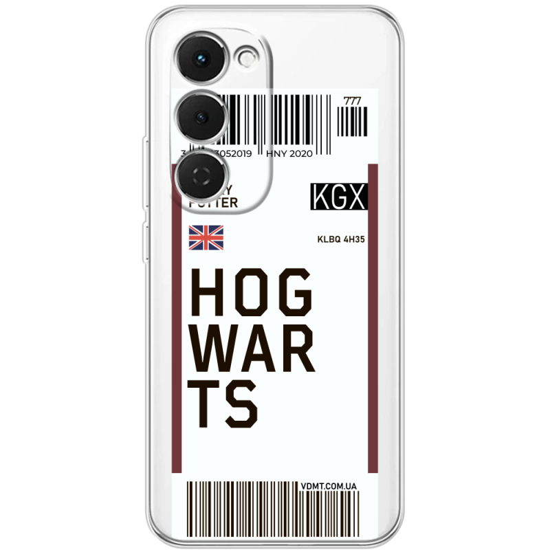 Прозорий чохол BoxFace Tecno Spark 40 Pro Plus Ticket Hogwarts