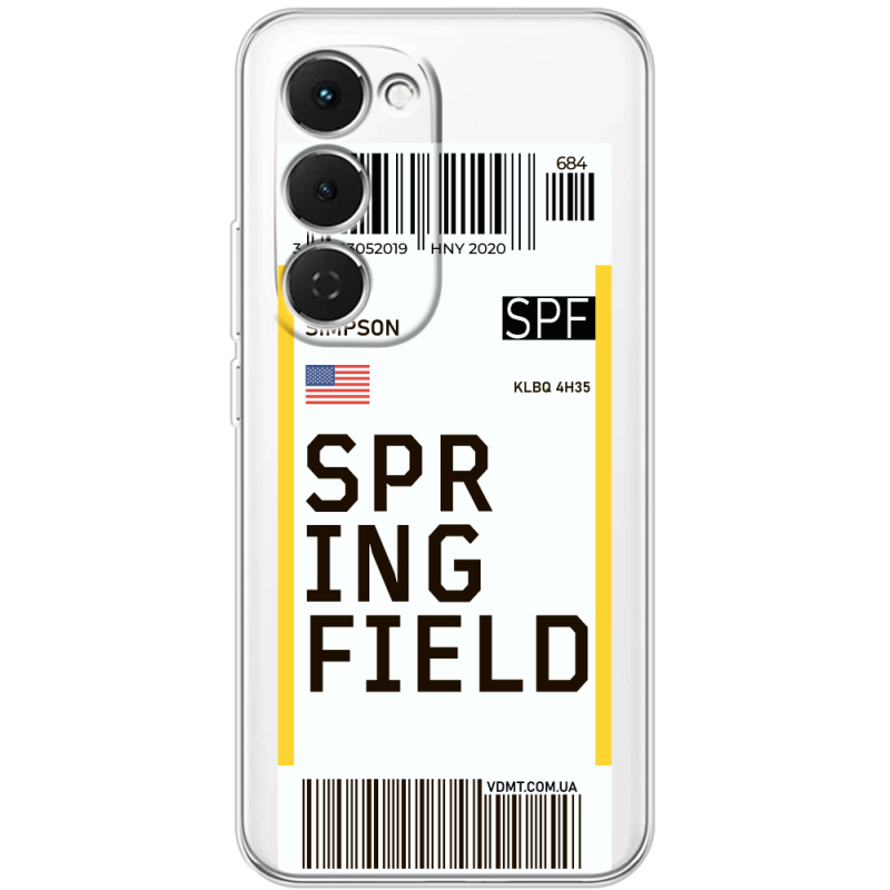 Прозорий чохол BoxFace Tecno Spark 40 Pro Plus Ticket Springfield