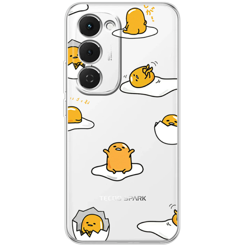 Прозорий чохол BoxFace Tecno Spark 40 Pro Plus Gudetama