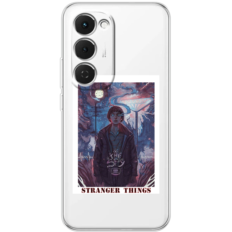 Прозорий чохол BoxFace Tecno Spark 40 Pro Plus Stranger Things