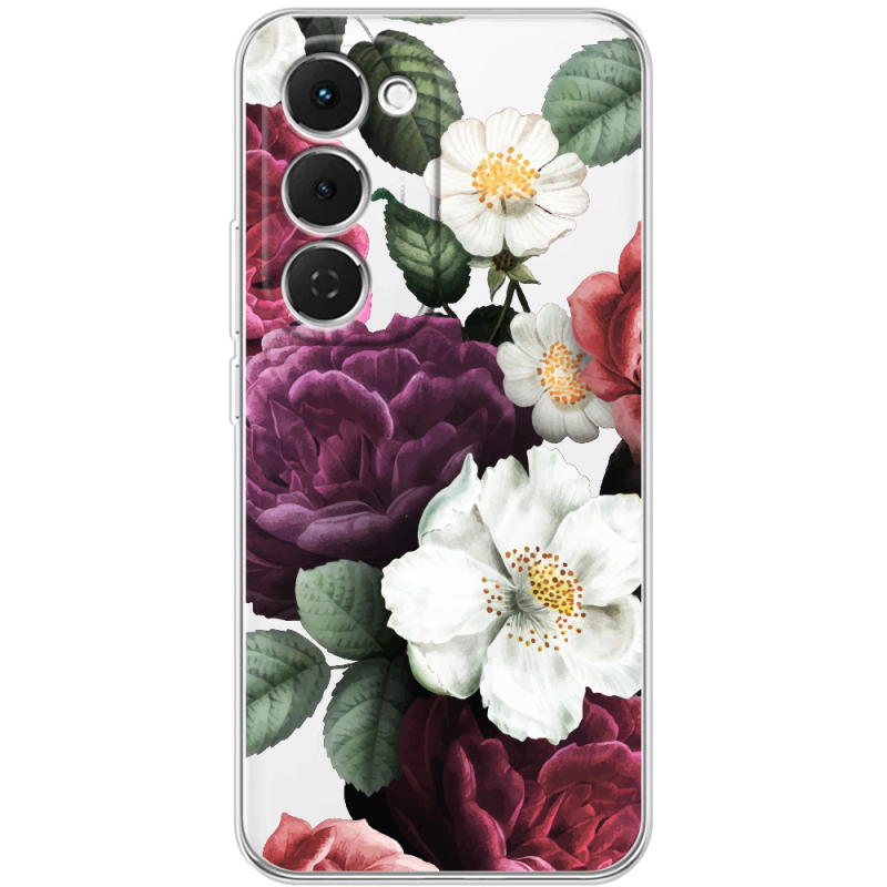 Прозорий чохол BoxFace Tecno Spark 40 Pro Plus Floral Dark Dreams
