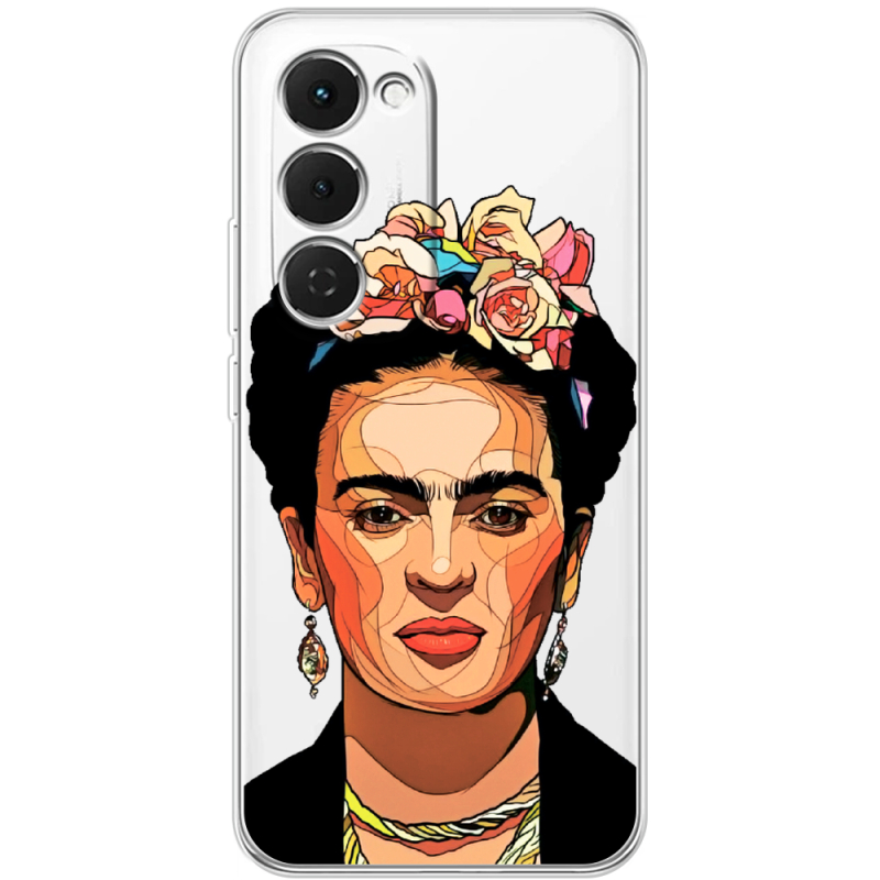 Прозорий чохол BoxFace Tecno Spark 40 Pro Plus Фрида Кало