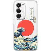 Прозорий чохол BoxFace Tecno Spark 40 Pro Plus Большая волна в Канагаве