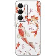 Прозорий чохол BoxFace Tecno Spark 40 Pro Plus Japanese Koi Fish