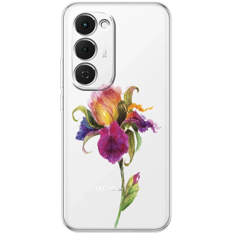 Прозорий чохол BoxFace Tecno Spark 40 Pro Plus Iris