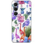 Прозорий чохол BoxFace Tecno Spark 40 Pro Plus Flamingo