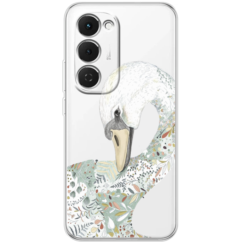 Прозорий чохол BoxFace Tecno Spark 40 Pro Plus Swan