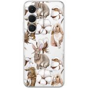 Прозорий чохол BoxFace Tecno Spark 40 Pro Plus Cotton and Rabbits