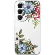 Прозорий чохол BoxFace Tecno Spark 40 Pro Plus Floral