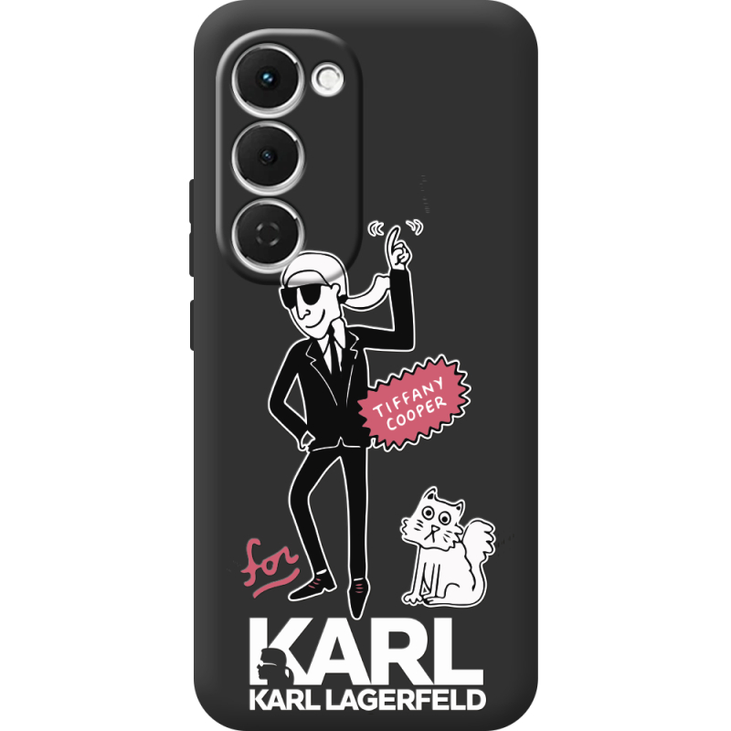 Чорний чохол BoxFace Tecno Spark 40 Pro Plus For Karl