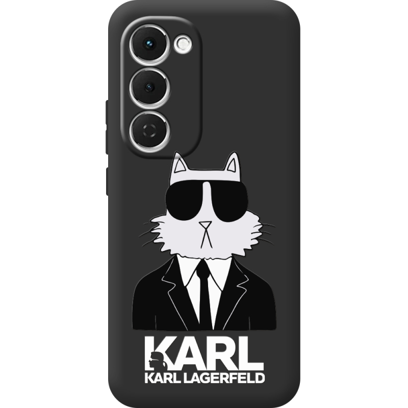 Чорний чохол BoxFace Tecno Spark 40 Pro Plus Cat in Black