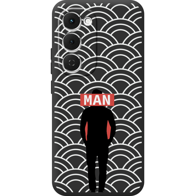 Чорний чохол BoxFace Tecno Spark 40 Pro Plus Man Pattern