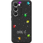 Чорний чохол BoxFace Tecno Spark 40 Pro Plus Among Us Invisible