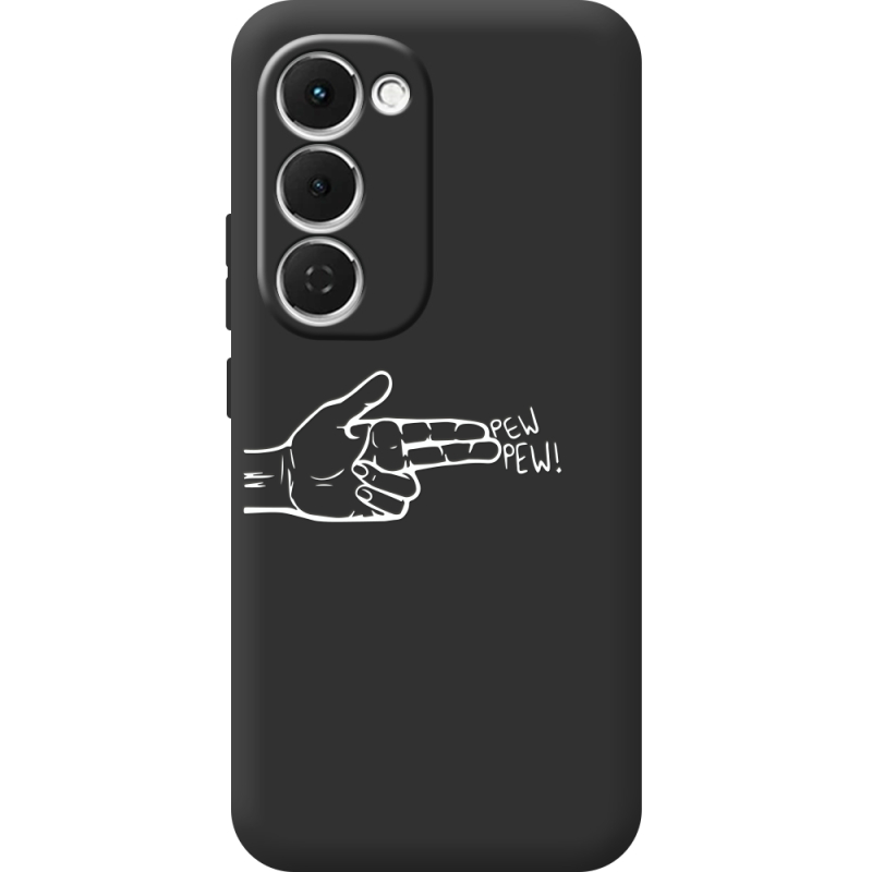 Чорний чохол BoxFace Tecno Spark 40 Pro Plus Pew Pew