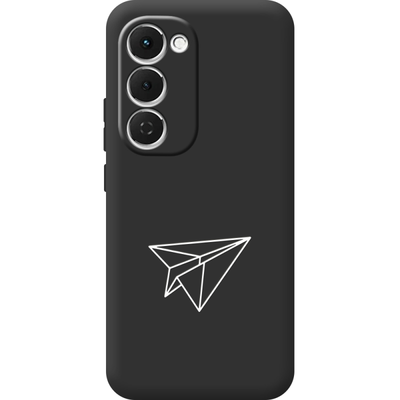 Чорний чохол BoxFace Tecno Spark 40 Pro Plus Paper Plane