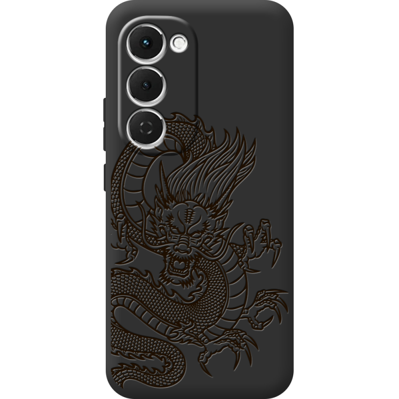 Чорний чохол BoxFace Tecno Spark 40 Pro Plus Chinese Dragon