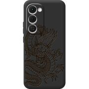 Чорний чохол BoxFace Tecno Spark 40 Pro Plus Chinese Dragon