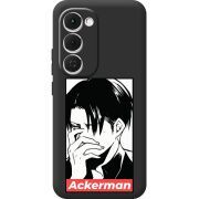 Чорний чохол BoxFace Tecno Spark 40 Pro Plus Attack On Titan - Ackerman
