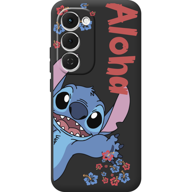 Чорний чохол BoxFace Tecno Spark 40 Pro Plus Гавайський гість Stich