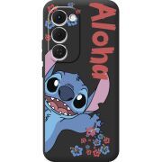 Чорний чохол BoxFace Tecno Spark 40 Pro Plus Гавайський гість Stich