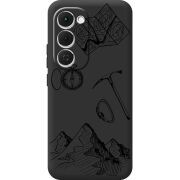 Чорний чохол BoxFace Tecno Spark 40 Pro Plus Mountains