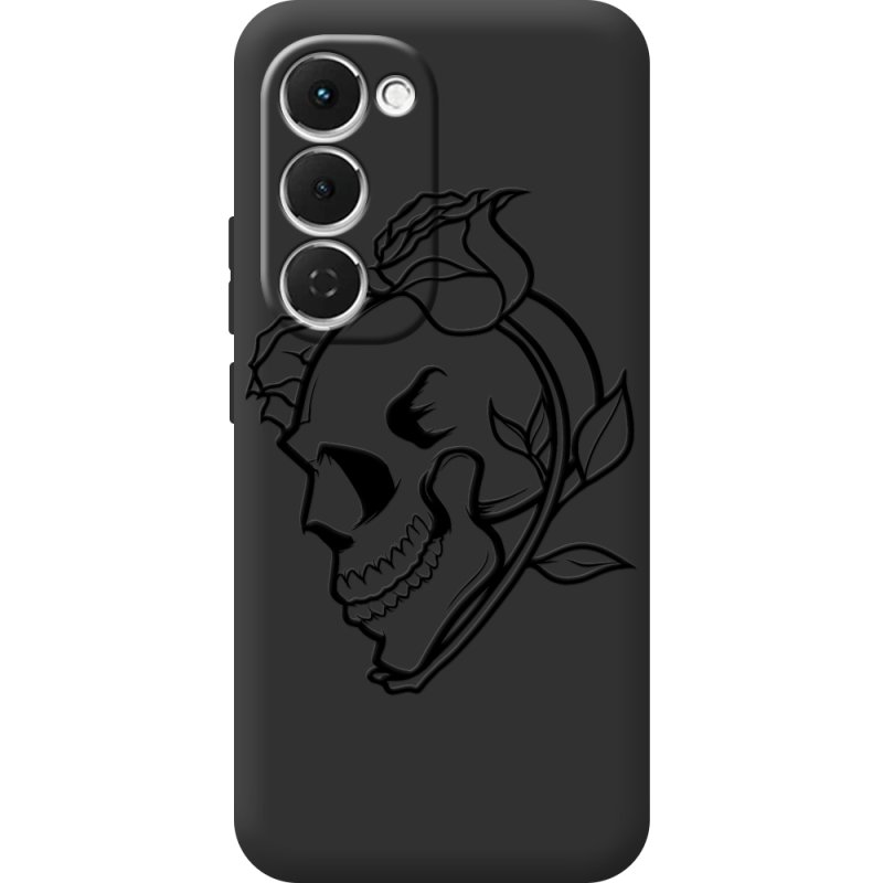 Чорний чохол BoxFace Tecno Spark 40 Pro Plus Skull and Roses