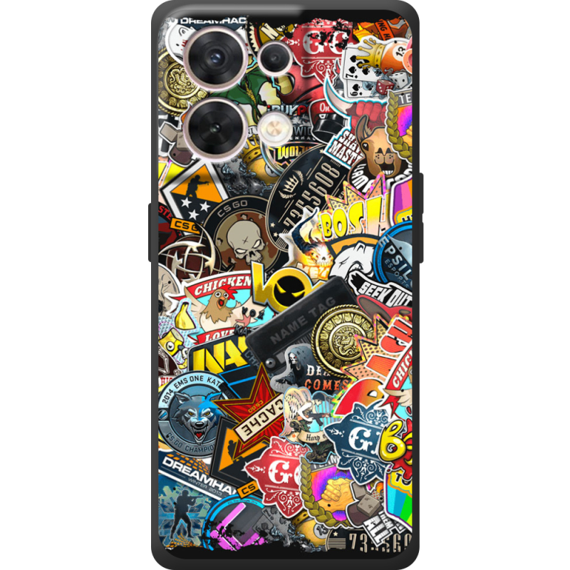 Чохол BoxFace OPPO Reno 8 5G CS:Go Stickerbombing