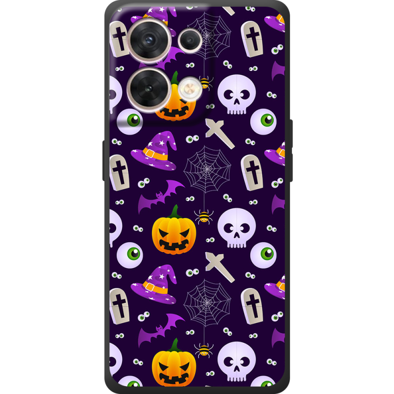 Чохол BoxFace OPPO Reno 8 5G Halloween Purple Mood