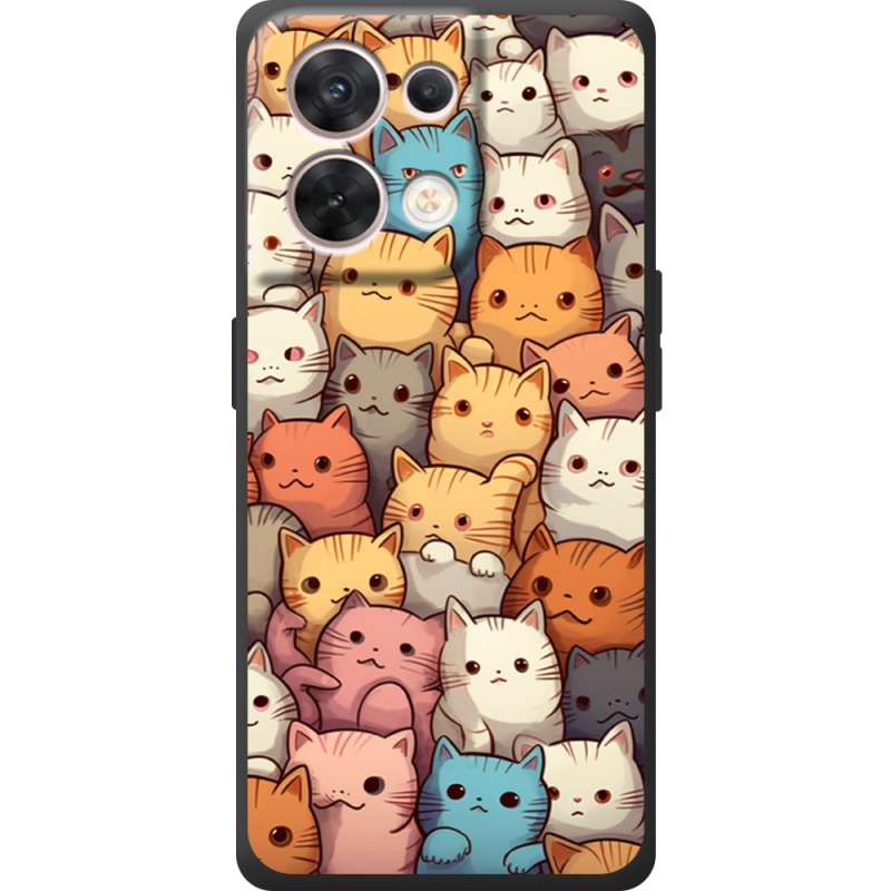 Чохол BoxFace OPPO Reno 8 5G Котики муркотики
