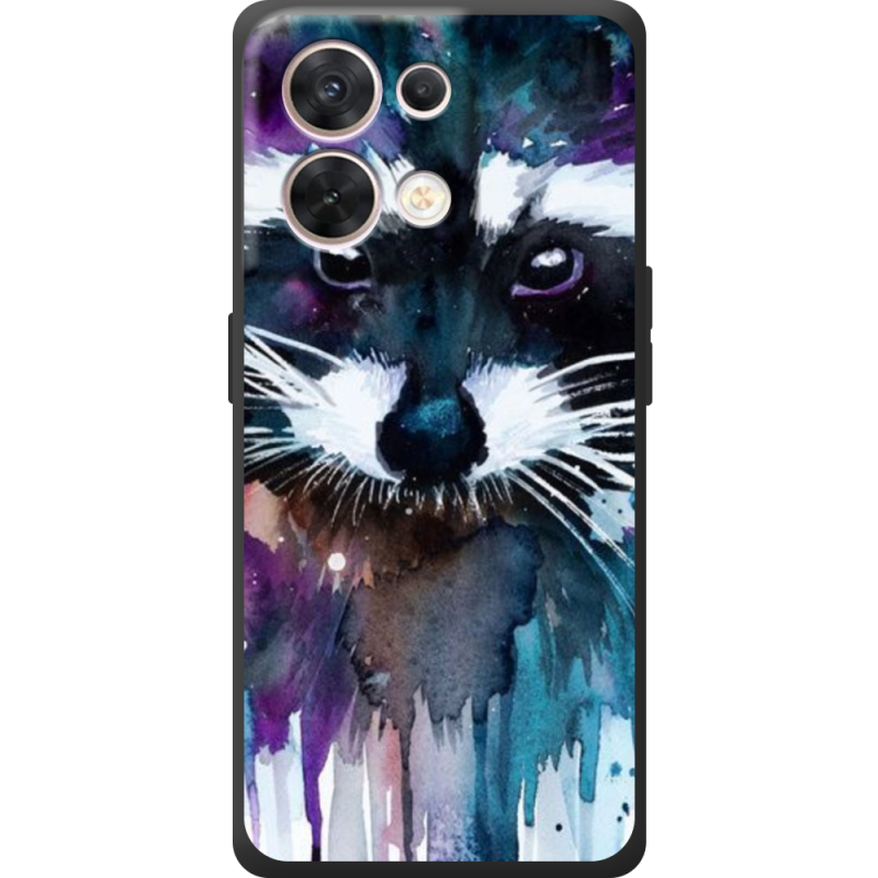 Чохол BoxFace OPPO Reno 8 5G Акварельный енот