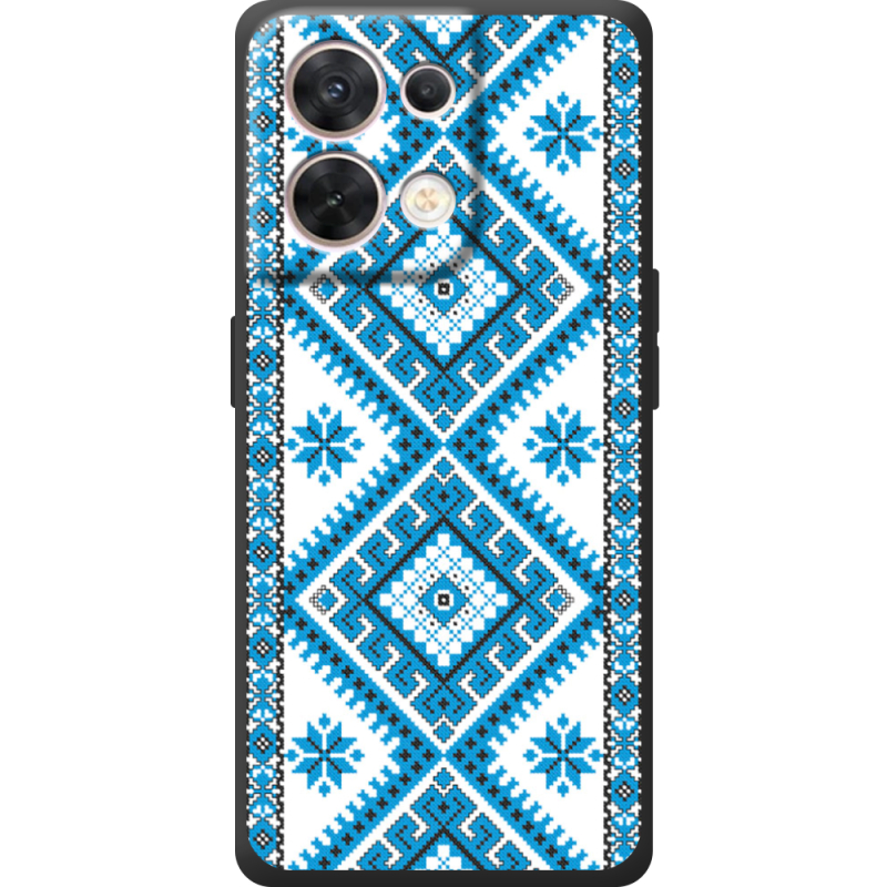 Чохол BoxFace OPPO Reno 8 5G Блакитний Орнамент